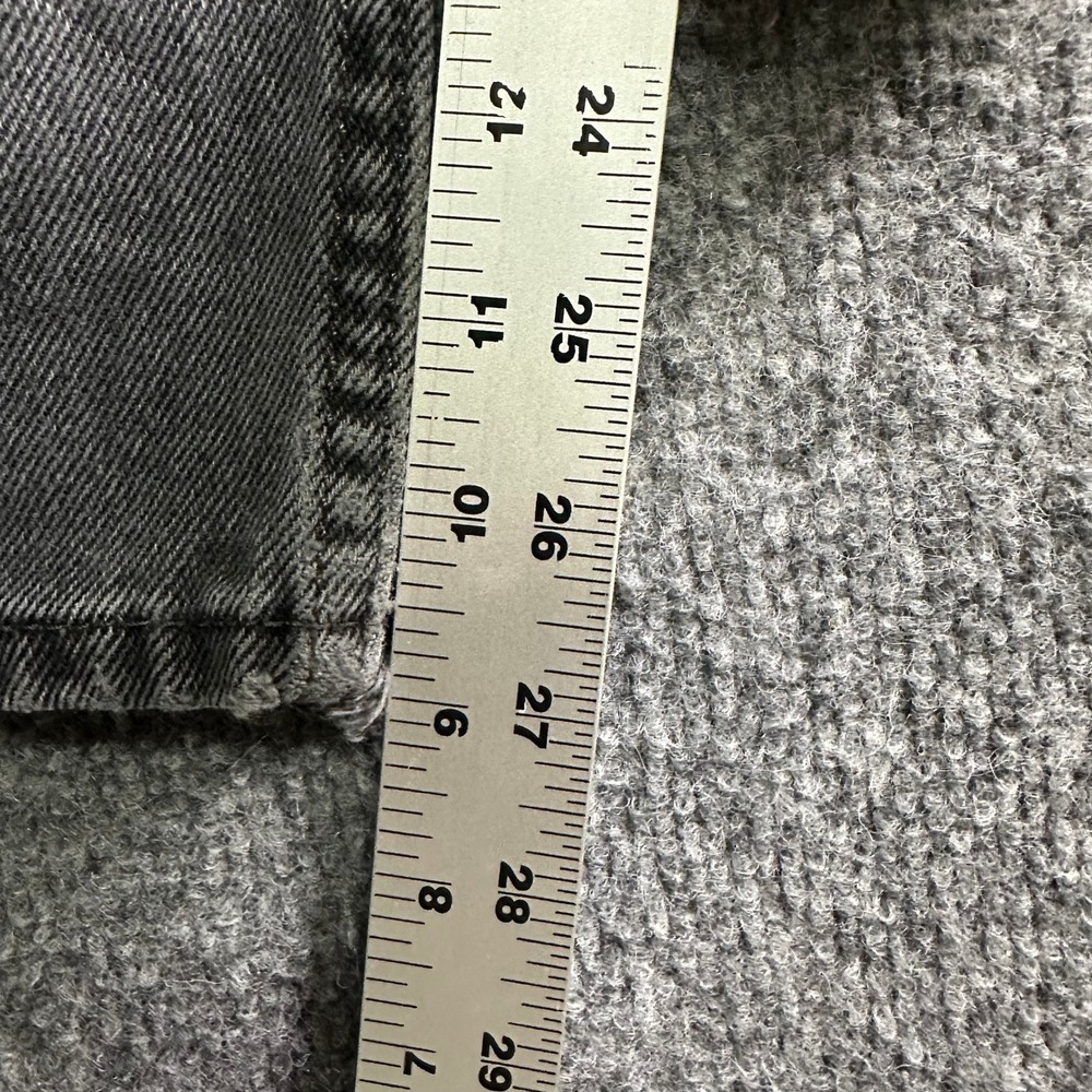 Levi's Jeans Mens Size 34x26 Black 505 Regular Fit Straight Leg Faded Denim - Picture 3 of 9